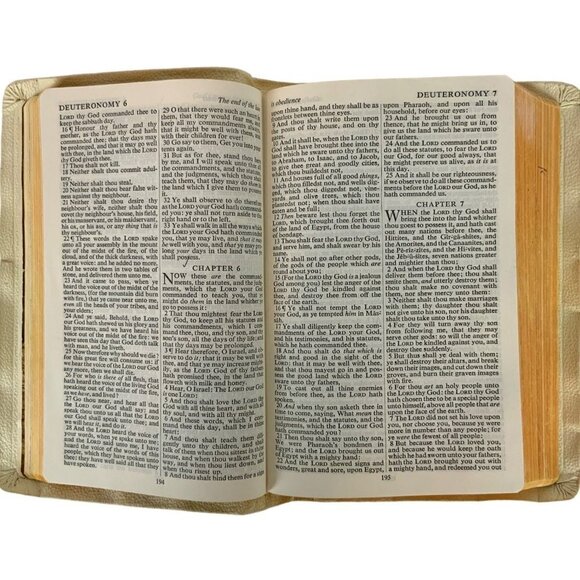 Holy Bible King James Version KJV Collins Press England White Faux Leather 1957 - Picture 9 of 16